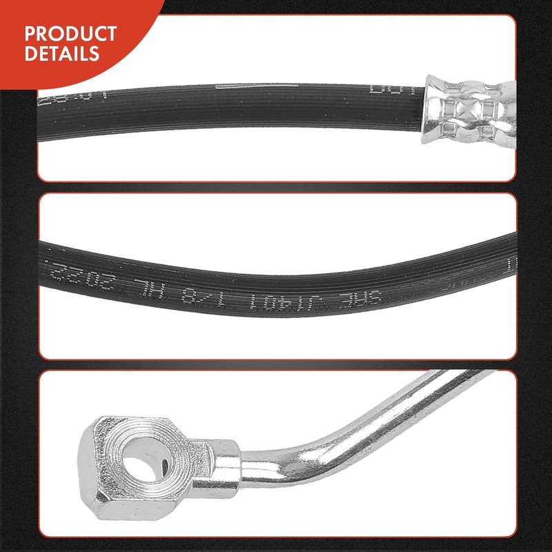 A-Premium Front Driver Brake Hydraulic Hose Compatible with Chevy, Buick,