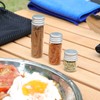Lafuntar Mini Camping Seasoning Bottle Set, 2 Pcs Empty Camping