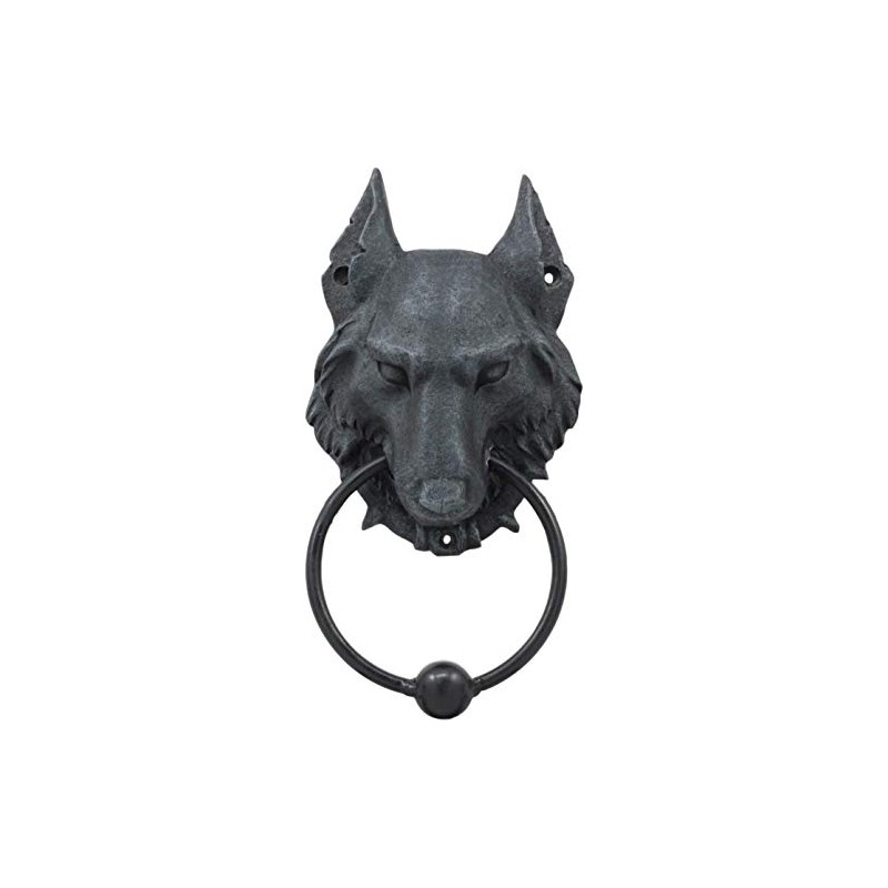Pacific Giftware 8.5 Inch Evil Wolf Gargoyle Resin Door Knocker