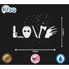 WSQ Love Horror Movies Sticker Transparent Vinyl Decal Sticker Premium
