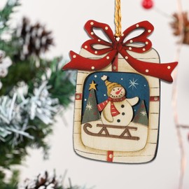 Christmas Decorations 3D Visual Wooden Tags Decoration,Christmas Tree Decorations,Gift Tags Xmas Tags Ornaments Wooden,Christmas Ornaments,Cheap Holiday Room Gifts, Fireplace,Christmas Tree Decoratio