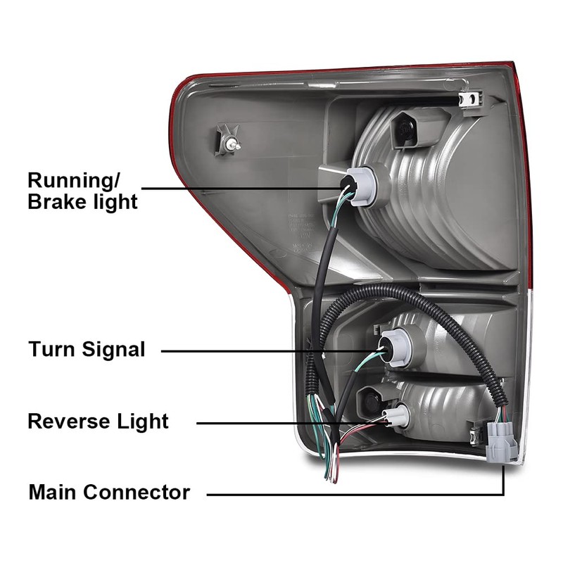 G-PLUS Tail Lights Assembly Left & Right,Fit For Toyota Tundra