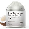 Coconut Charcoal Underarm Detox Scrub: Armpit Detox Exfoliating Nourishing for