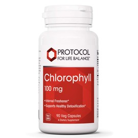 Protocol Chlorophyll - Supports Detox Cleanse, Liver Function & Internal Deodorant* - Non-GMO & Soy Free - 90 Veg Capsules