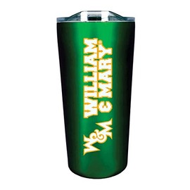 The Fanatic Group College of William & Mary Double Walled Soft Touch Tumbler, Design-4 - Green