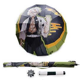 Sword fort Anime Cosplay Umbrella,Automatic folding umbrella-Shinazugawa Sanemi
