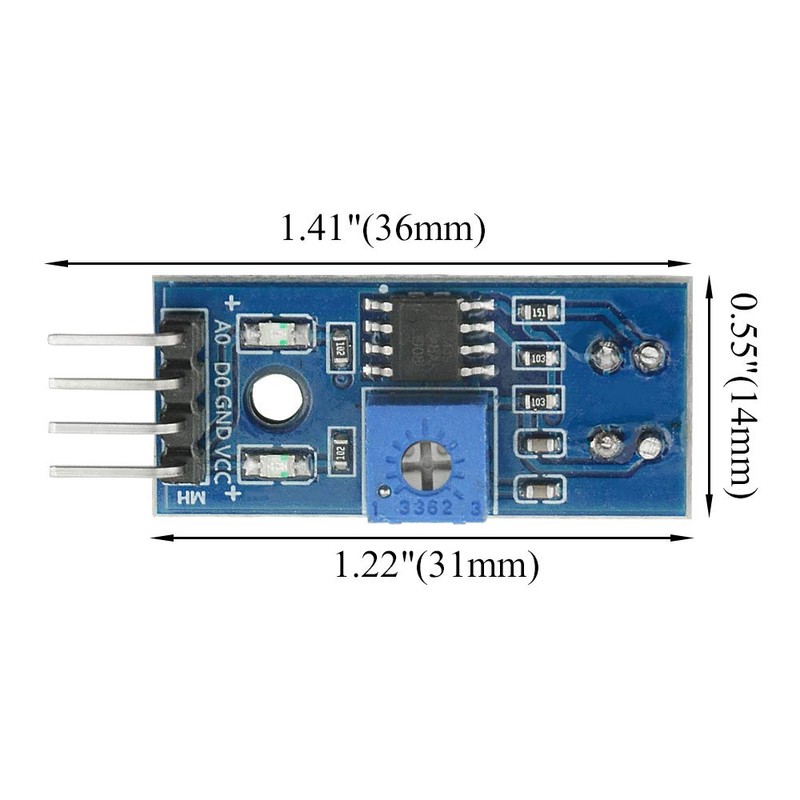 WMYCONGCONG 10個セット TCRT5000赤外線反射センサーモジュール IR用バリアライントラック光電スイッチ ジャンパー線付き 、Arduinoスマートカーロボット用