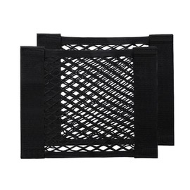 SGERUFZ Car Boot Net Bag Strong Elasticity Luggage Net with Elastic Edge Universal for Car/SUV Nylon Storage Net 40 x 25 cm Pack of 2