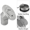 ISURE MARINE 2"(50mm) Boat Fuel Deck Fill/Filler with Keyless Cap