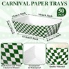 Geosar Geosar 100 Pcs Gingham Party Supply Disposable Paper Food