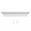 Greenbrier International Inc. SET OF 2 Small White Floating Plastic