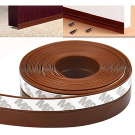 Límite-MX Guardapolvos para Puertas,5M/16Ft Tira de Sellado de Ventana de Silicona,Burlete Bajo Puerta para Prueba De Viento Antipolvo Aislamiento Acústico,Impermeable y Prevención del Ruido,Marrón