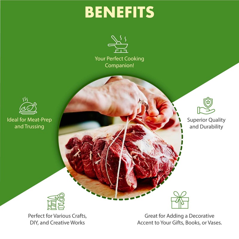 Regency Wraps RW091 Regency Natural Cooking Twine 1/2 Cone 500ft