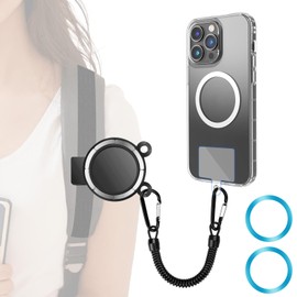 EEEKit Backpack Strap Phone Holder, Magnetic Clip Hands-Free Mount, Phone Holder Shoulder Strap, Fit Hiking Climbing Travel Outdoor