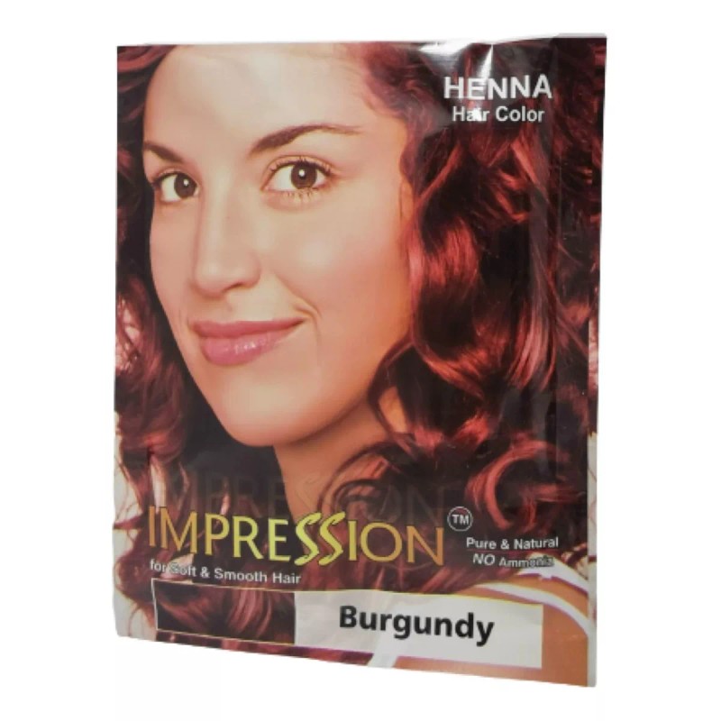Impression Henna Natural Tinte Cabello 18 Sobres Sin Amoníaco 8