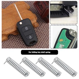 VGOL 100PCS Car Remote Flip Key Blade Axis Lock Spring Stainless Steel 20mm Length 4mm Diameter 3mm Inner Diameter Key Blade Replacement Parts