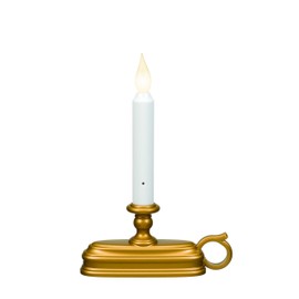 Xodus Innovations Candle WDW B/O LED DLX BRS 9IN FPC1325B