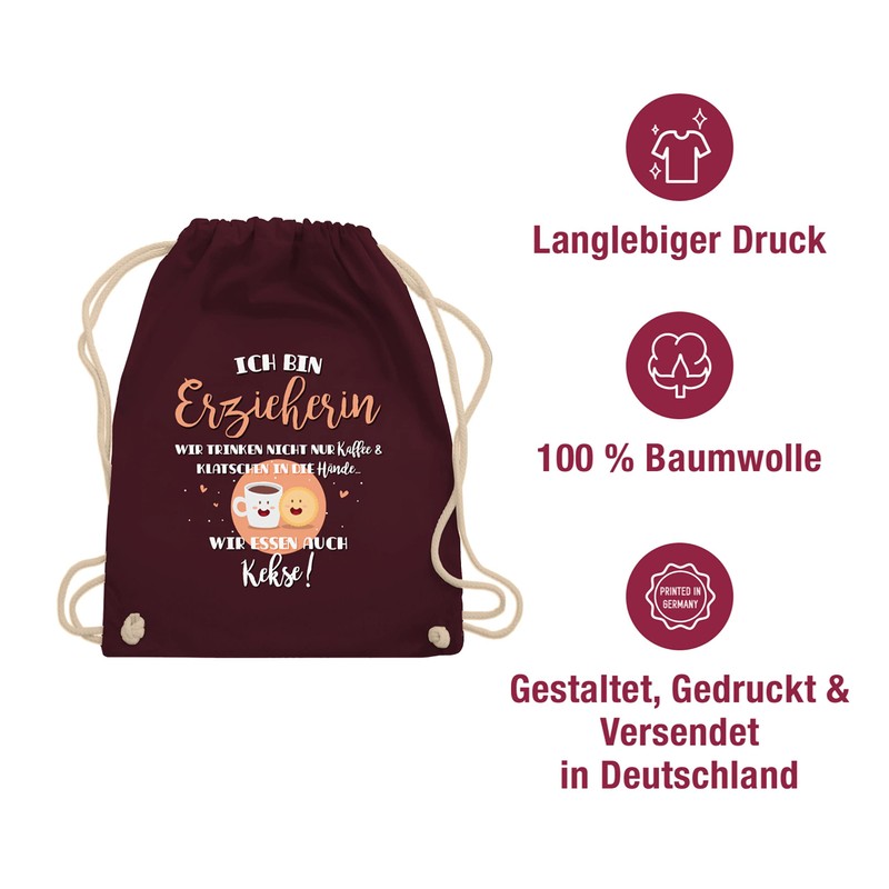 Shirtracer - Gym Bag Backpack - Bags - Teacher Drinking