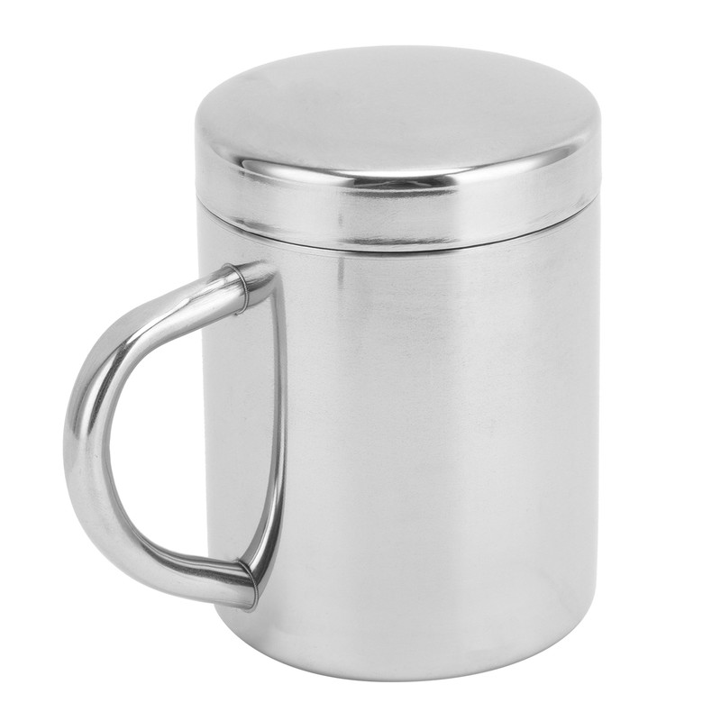 Tea Cup Portable 304 Stainless Steel Water Cup with Lid