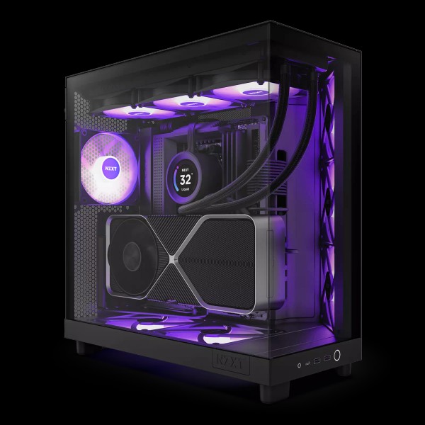 NZXT - H6 Flow RGB ATX Mid-Tower PC Case with