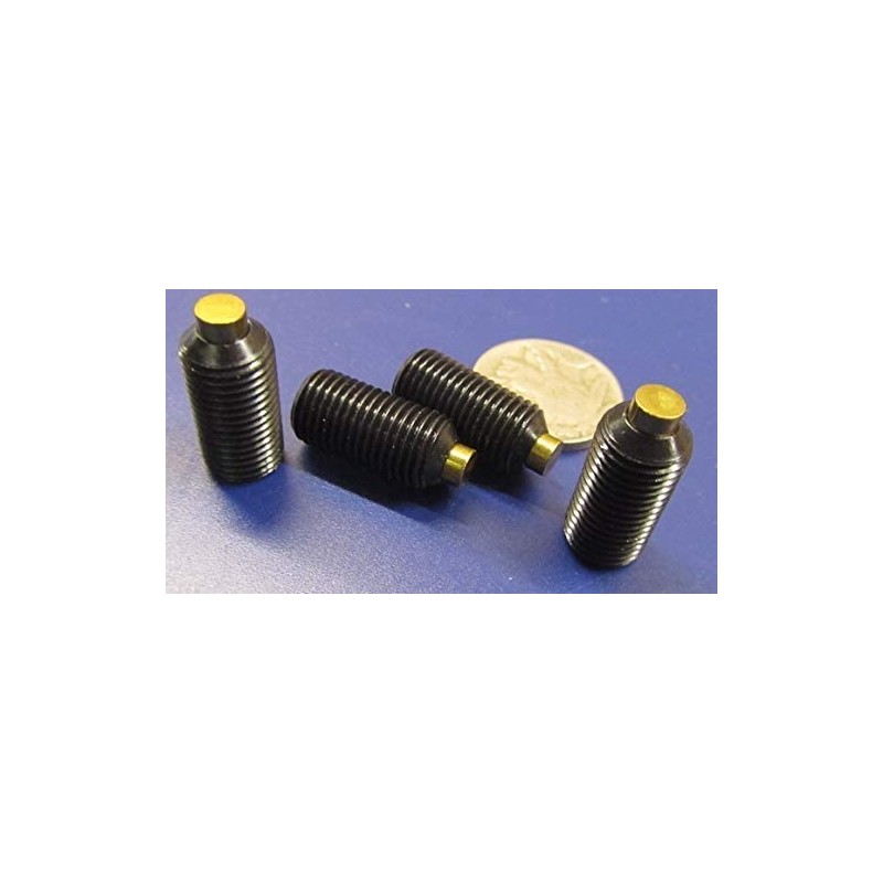 Black Oxide Steel Brass Tip Set Screw 3/8"-24 x .750"