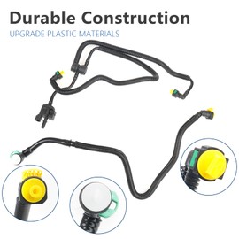 Htostar Racing Vapor Canister Solenoid Purge Valve Tube Compatible With Ford Edge 2.0L EcoBoost 2015-2019 Lincoln MKX 2016-2018 MKZ 2017-2020 Nautilus 2019-2023 Replacement for F2GZ-9D289-A F2GZ9D289A