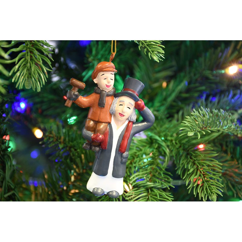 Tree Buddees A Christmas Carol Scrooge & Tiny Tim Ornament