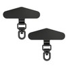 Ksriylm Black Universal Tether Tab for Phone x2, Cell Phone