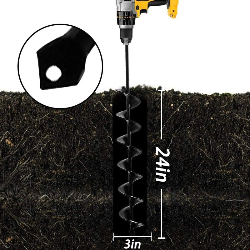 SORANGEUN Auger Drill Bit for Planting - 3 x 24