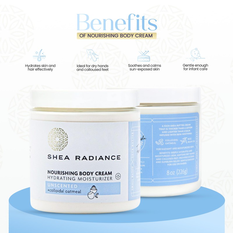 Shea Radiance Nourishing Body Cream with Colloidal Oatmeal | Hydrating