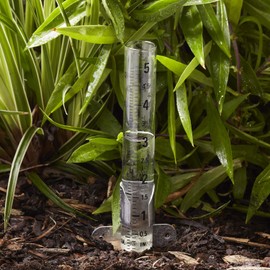 Taylor 5" Capacity Mountable Glass Tube Rain Gauge