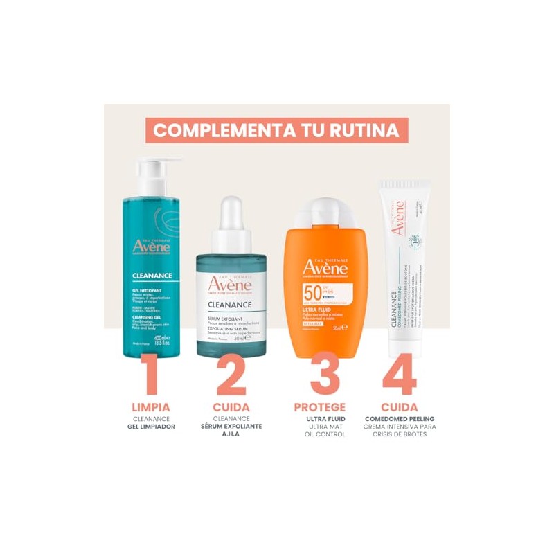 Avene Cleanance Gel Limpiador Facial Piel Grasa Imperfecciones 400ml