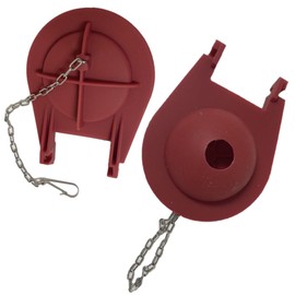 3.5 Inch Universal Toilet Flapper with Narrow 2.5 Inch Wingspan Flapper (2 Pack) – Only Fits a Round Overflow Tube Connection by NuFlush