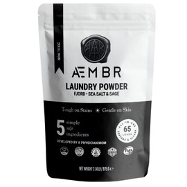 AEMBR Luxury Laundry Powder | Clean Natural Non-Toxic Healthy Laundry Detergent | Made in USA with Natural Ingredients | Fjord Scent (Wood Sage & Sea Salt)