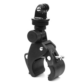 D&F Universal Bike Mount Holder Quick Release Pipe Clamp Mounts with 1/4 Screw and Phone Clip for all GoPro Hero 13/12/11/10/9 Action Cameras & Smartphone
