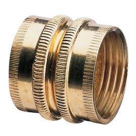 Nelson 855744-1001 Industrial Brass Pipe and Hose Fitting with Dual Swivel for Male Hose to Male Hose, Double Female