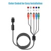 Fahgaer Ypbpr for PS2//Slim HDTV-Ready TV HD Component AV Cable