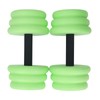 2pcs Floating Dumbbell EVA Thread Design Aquatic Exercise Dumbbell for