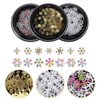 Healvian Christmas Nail Art Sequins Snowflake Charms for Manicure for