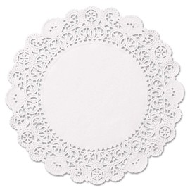 The Baker Celebrations 10 inch White Lace Paper Doilies, 50 Pack – Round Disposable Doilies for Cakes, Pastries, Desserts, Weddings & Party Table Decoration – Made in Canada