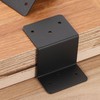 sourcing map 4 Pcs Z Brackets, Iron Double Angle Channel