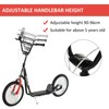 Aosom Youth Scooter Kick Scooter for Kids 5+ with Adjustable