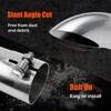 LCGP 2.25 Inch Inlet Turn Down Exhaust Tip, 2.25 Inch
