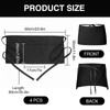 Xumann 4 Pcs Black Half Waitress Apron, Short Cleaning Waist