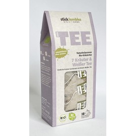 Natural Herbal Tea 7 Herbs & White Tea 18 x 2 g Organic