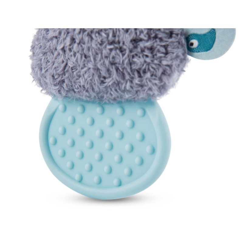 Watschili Penguin Teething Ring 11 cm Grey