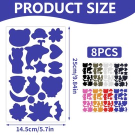 GXGM 8 Stück Daunenjacke Erste Hilfe“ Reparaturset, Daunenjacke Flicken Reparaturset | Vorgeschnittenes, selbstklebendes, reißfestes Rip-Stop-zum Reparieren von Löchern in Kleidung, Skihosen