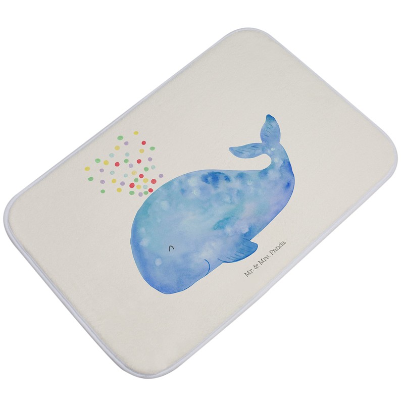 Mr. & Mrs. Panda Bath Mat Whale Confetti Gift Sea