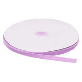 MECCANIXITY Velvet Ribbon 3/8 Inch x 25 Yard Single Face Spool Silky Velvet Fabric for Bouquets DIY Crafts Gift Wrapping Wedding Party Purple