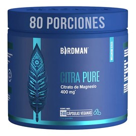 Birdman Citrato De Magnesio 400 Mg 80 Porciones 240 Cápsulas